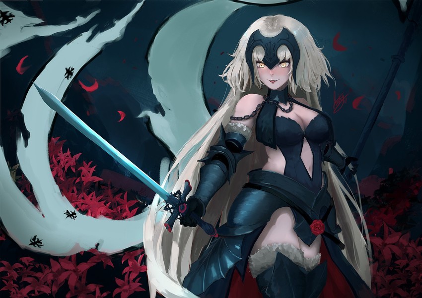 jeanne d'arc alter (fate and 1 more) drawn by fishofthelakes