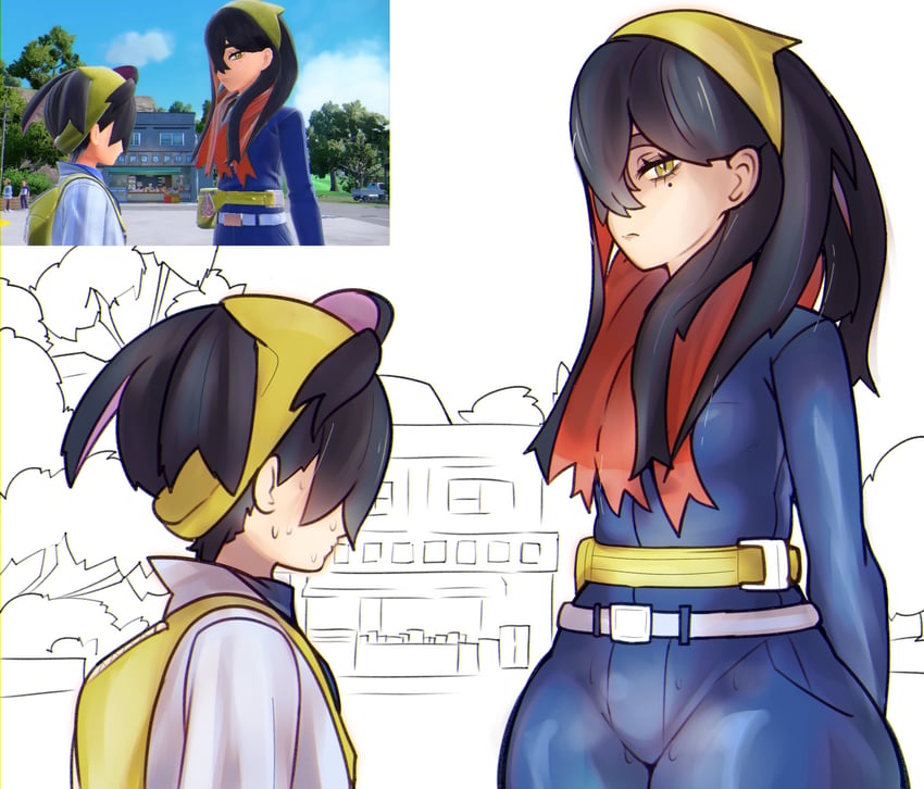 kieran and carmine (pokemon and 1 more) drawn by kurosu169