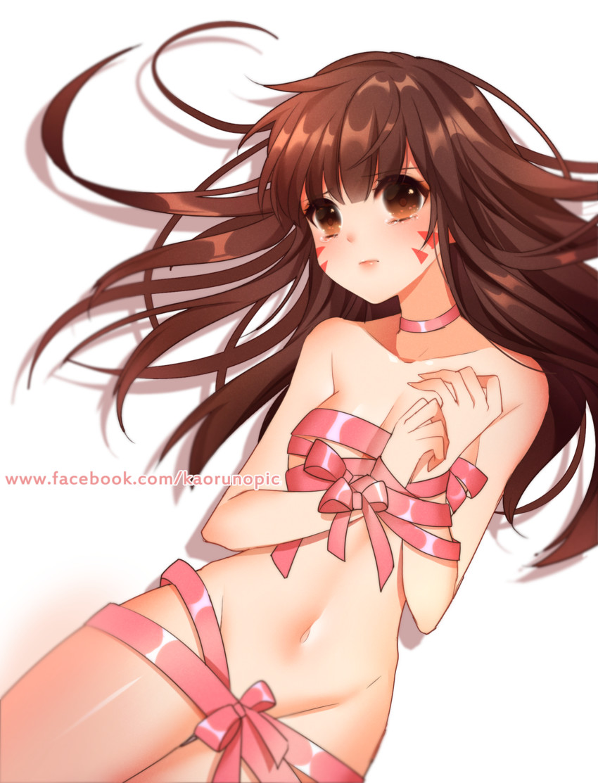 d.va (overwatch and 1 more) drawn by kaoruru_(sakuno2911)