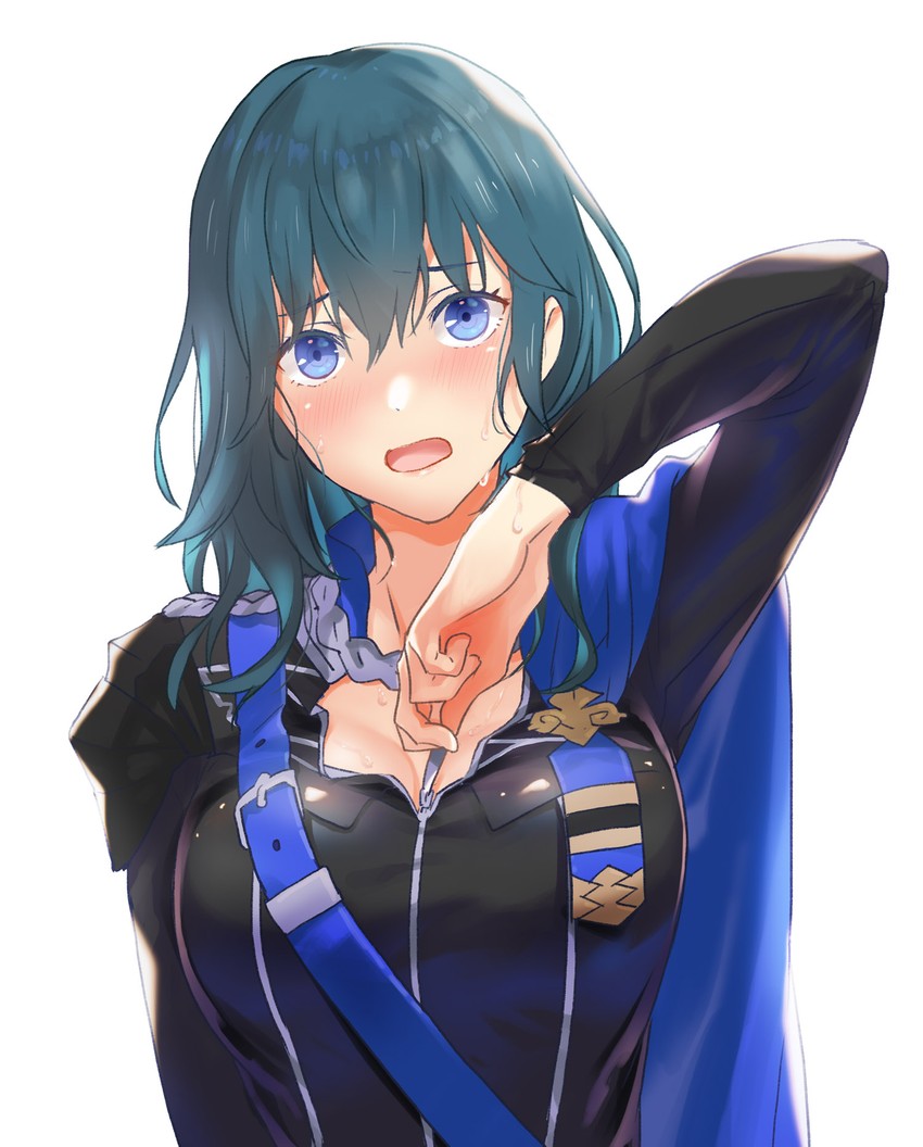 female byleth and dimitri alexandre blaiddyd (fire emblem and 1 more) drawn by asao_(vc)
