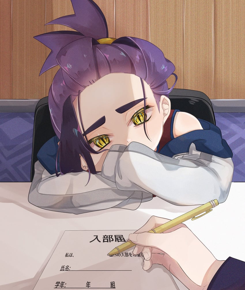 kieran (pokemon and 1 more) drawn by chigiri_(_chigiri_)