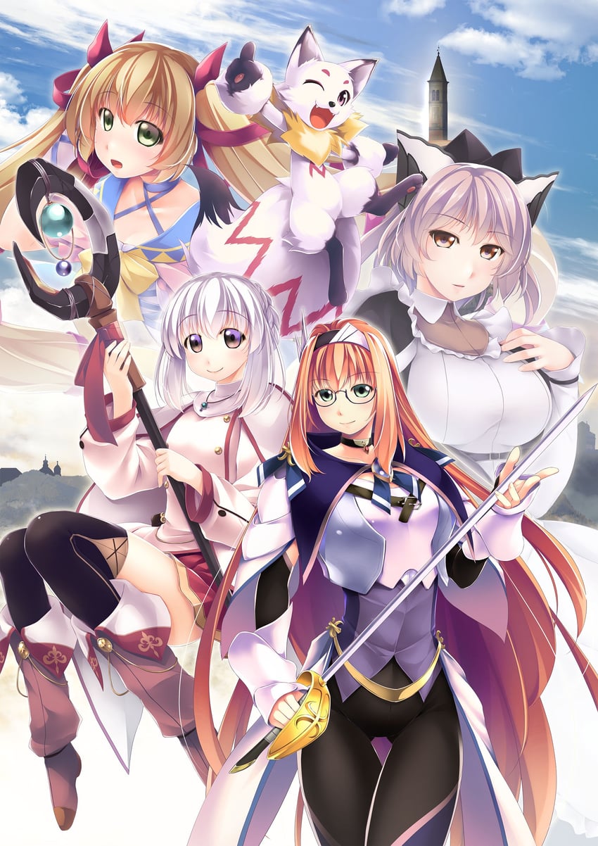 carol, lutie, ibis, and hilda (our battle has just begun!) drawn by atelier-moo