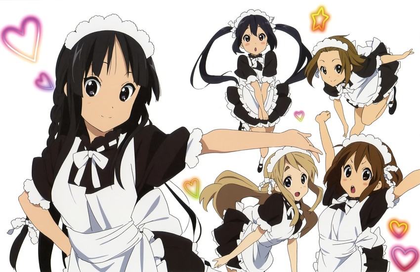 akiyama mio, nakano azusa, hirasawa yui, tainaka ritsu, and kotobuki tsumugi (k-on!) drawn by horiguchi_yukiko