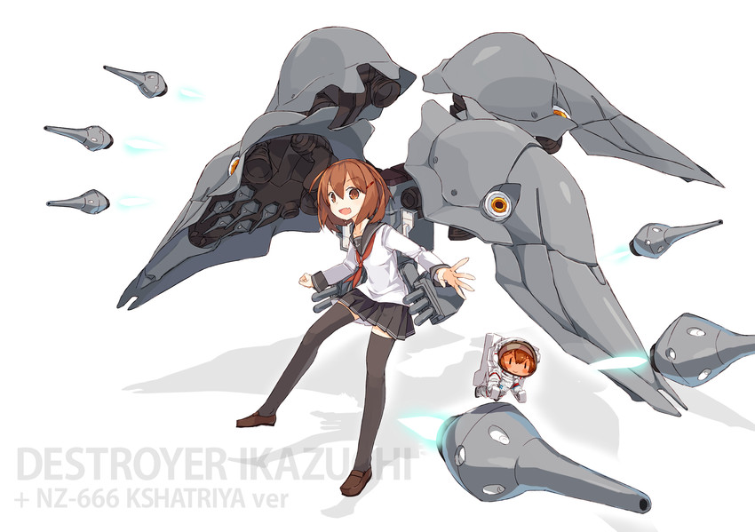 ikazuchi and kshatriya (kantai collection and 2 more) drawn by harapeko_(886011)