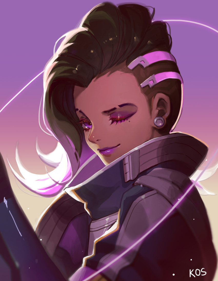sombra (overwatch and 1 more) drawn by songjikyo