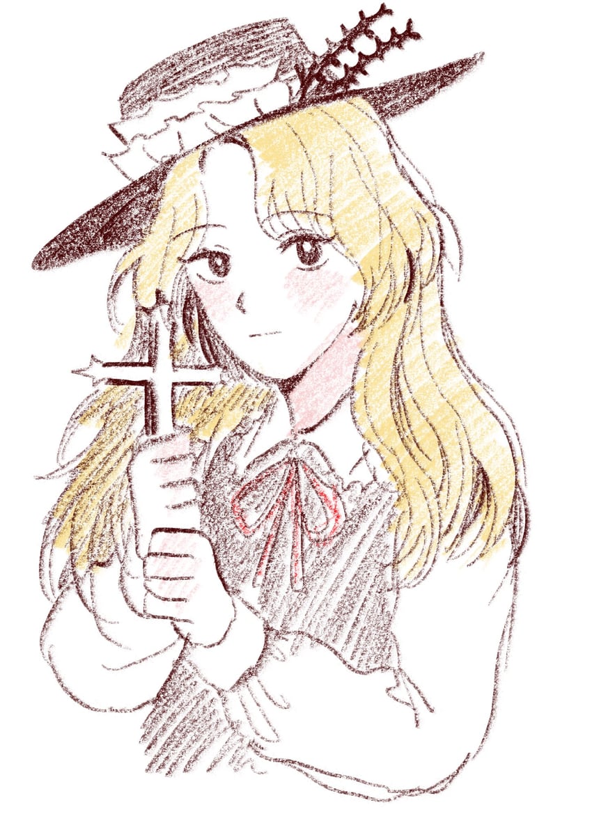 jacket girl (touhou and 1 more) drawn by dorupi