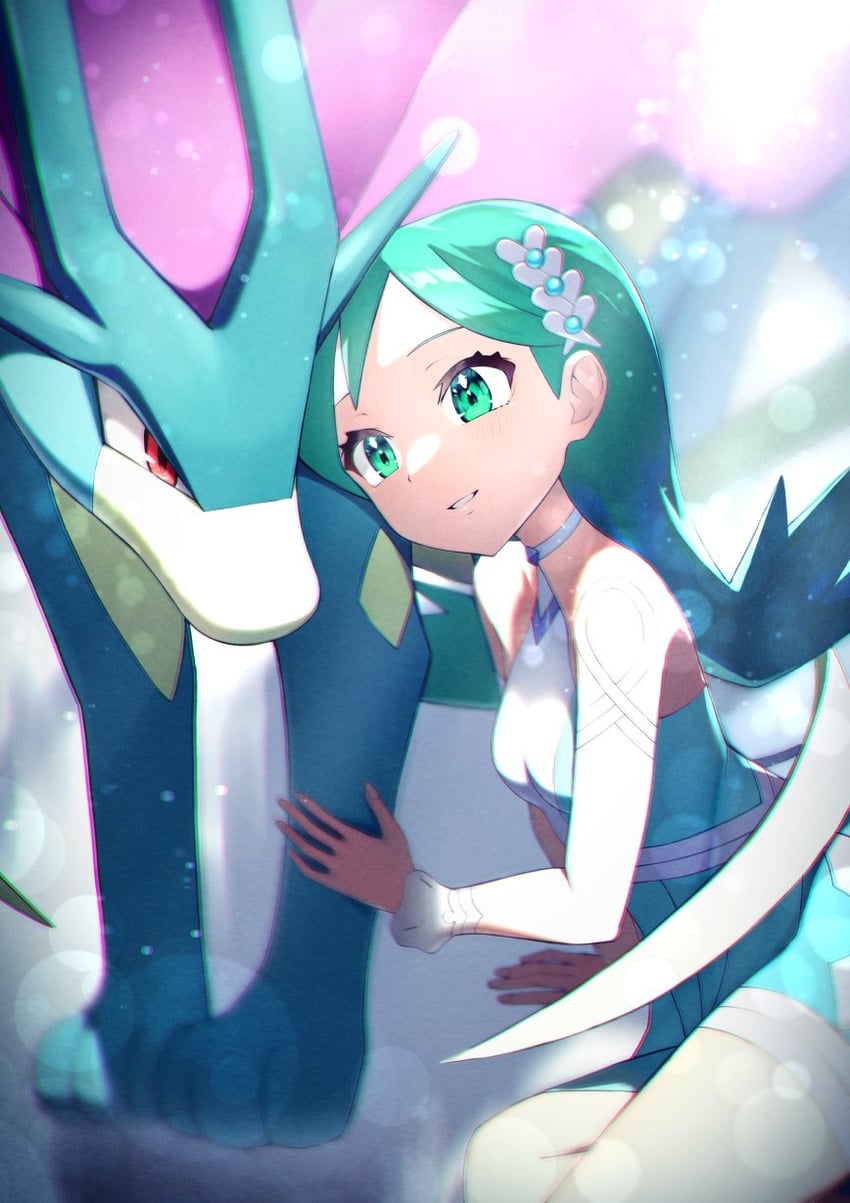 kris and suicune (pokemon and 1 more) drawn by rindoriko
