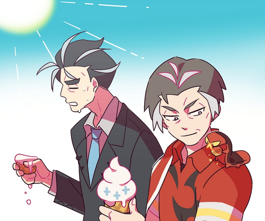 larry, kabu, and sizzlipede (pokemon and 3 more) drawn by ssalbulre