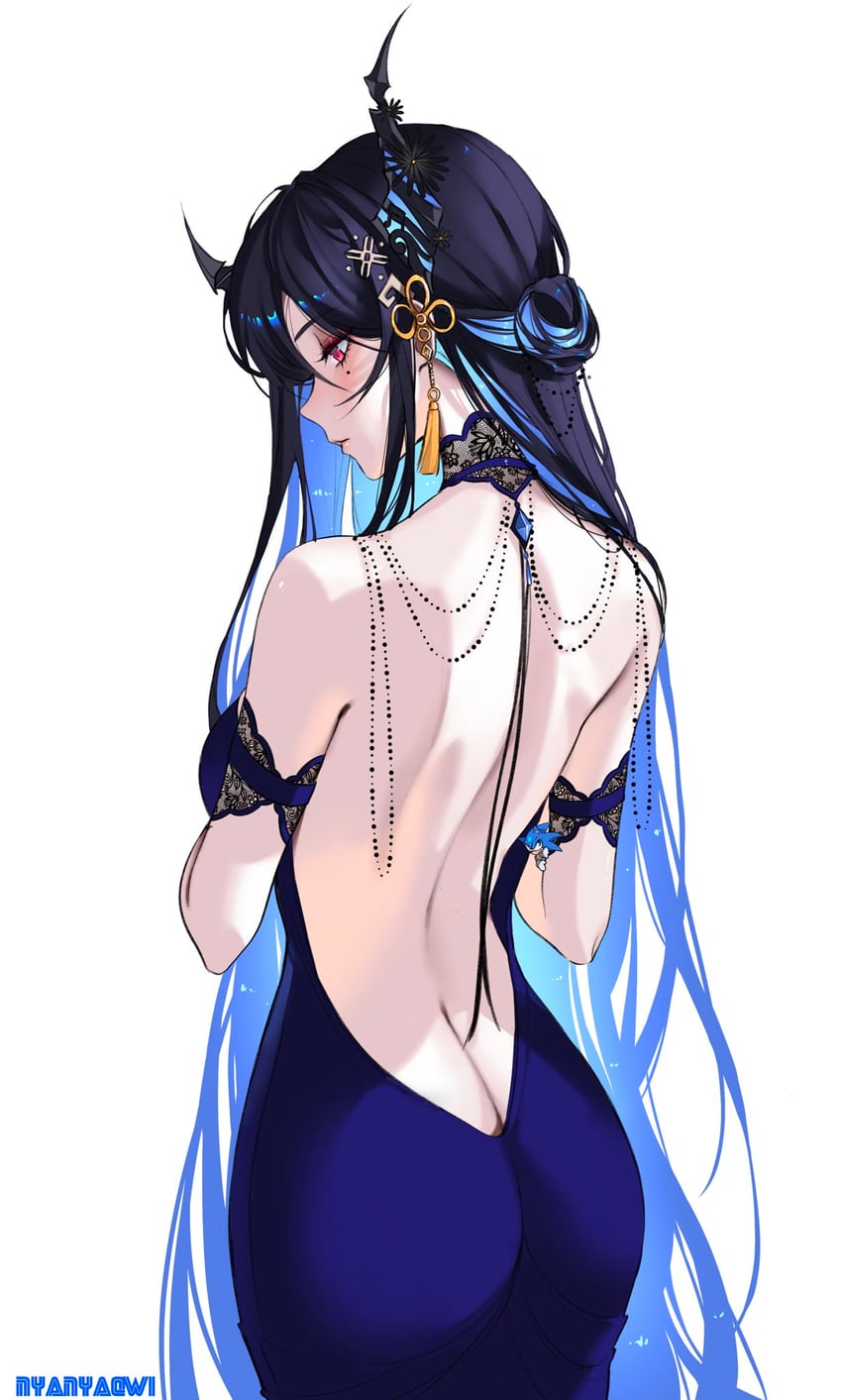 nerissa ravencroft (hololive and 1 more) drawn by nyanyaqwi