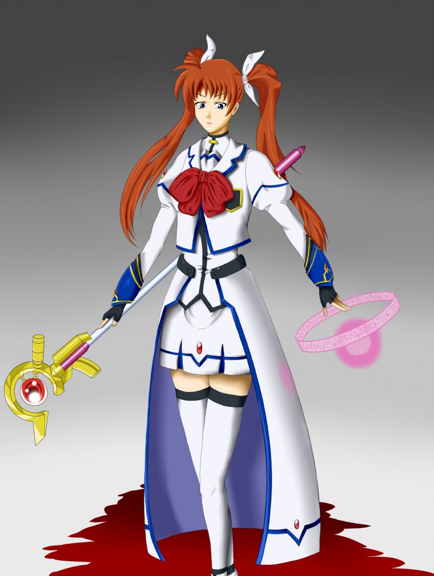 takamachi nanoha and raising heart (lyrical nanoha and 1 more)