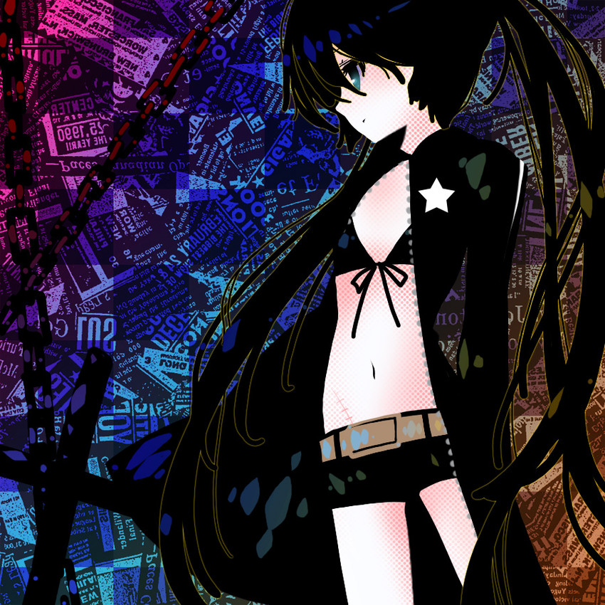 black rock shooter (black rock shooter) drawn by saya_(sayaya)