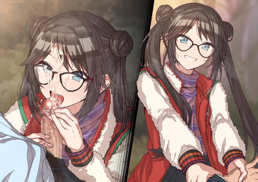 mitsumine yuika (idolmaster and 1 more) drawn by erere