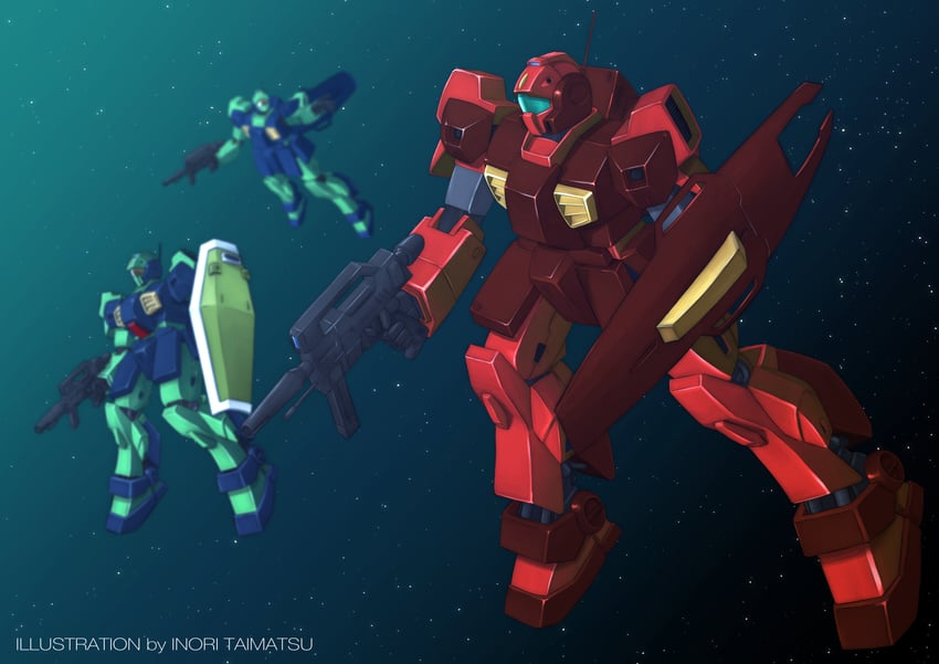 quattro bajeena and nemo (gundam and 1 more) drawn by inori_taimatsu