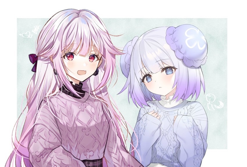 sakura isumi and umituki yuru (propro production) drawn by narusegawa_riko