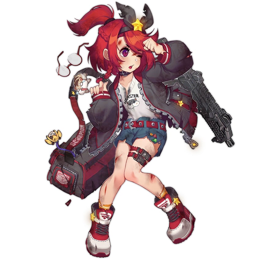 skorpion and evo 3 (girls' frontline) drawn by kugi_ta_hori_taira