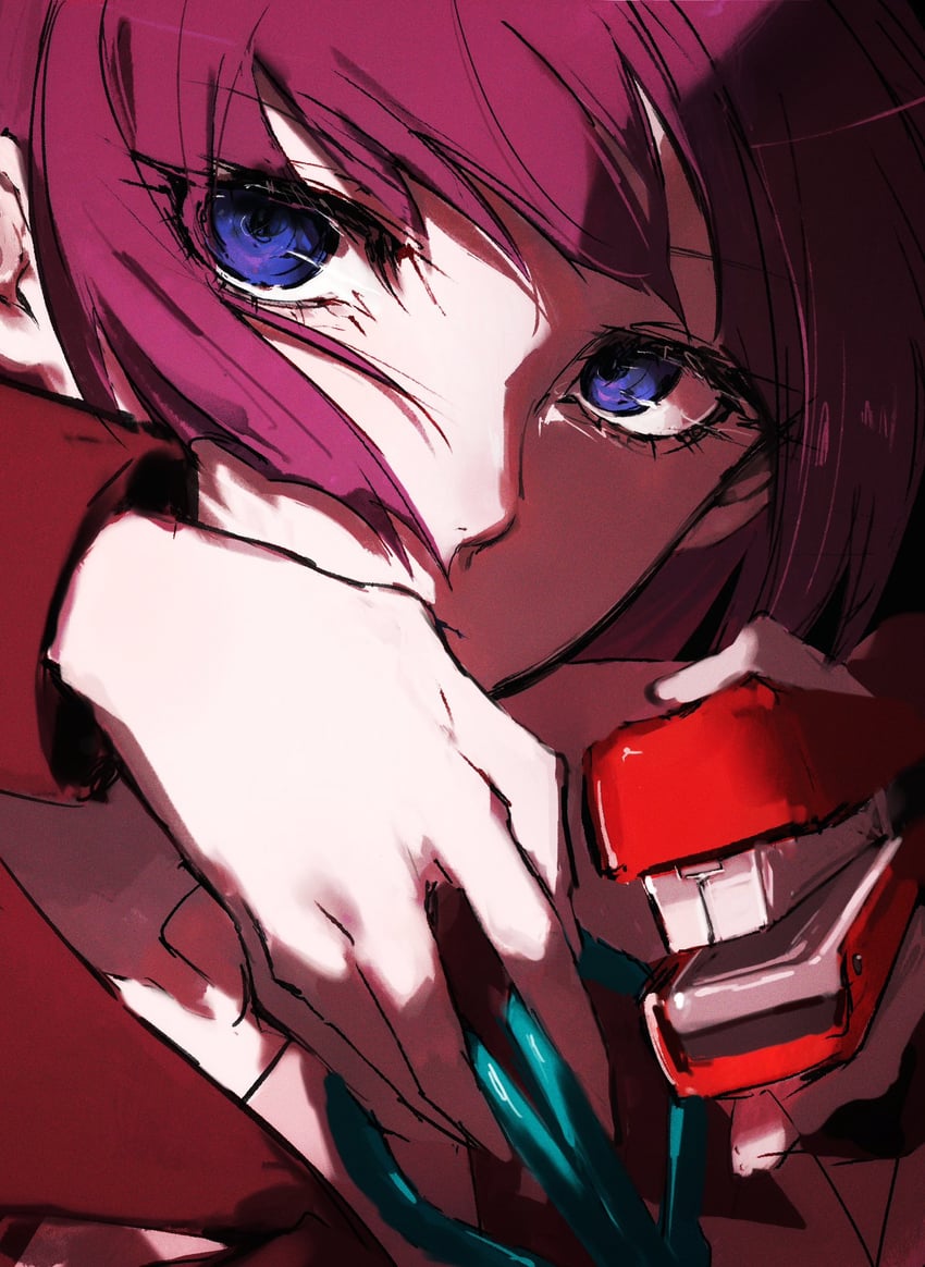 senjougahara hitagi (monogatari and 1 more) drawn by moku_(muooku)