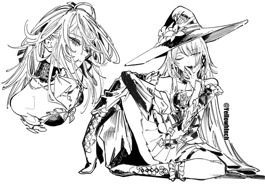 herta and the herta (honkai and 1 more) drawn by otimusyairoha