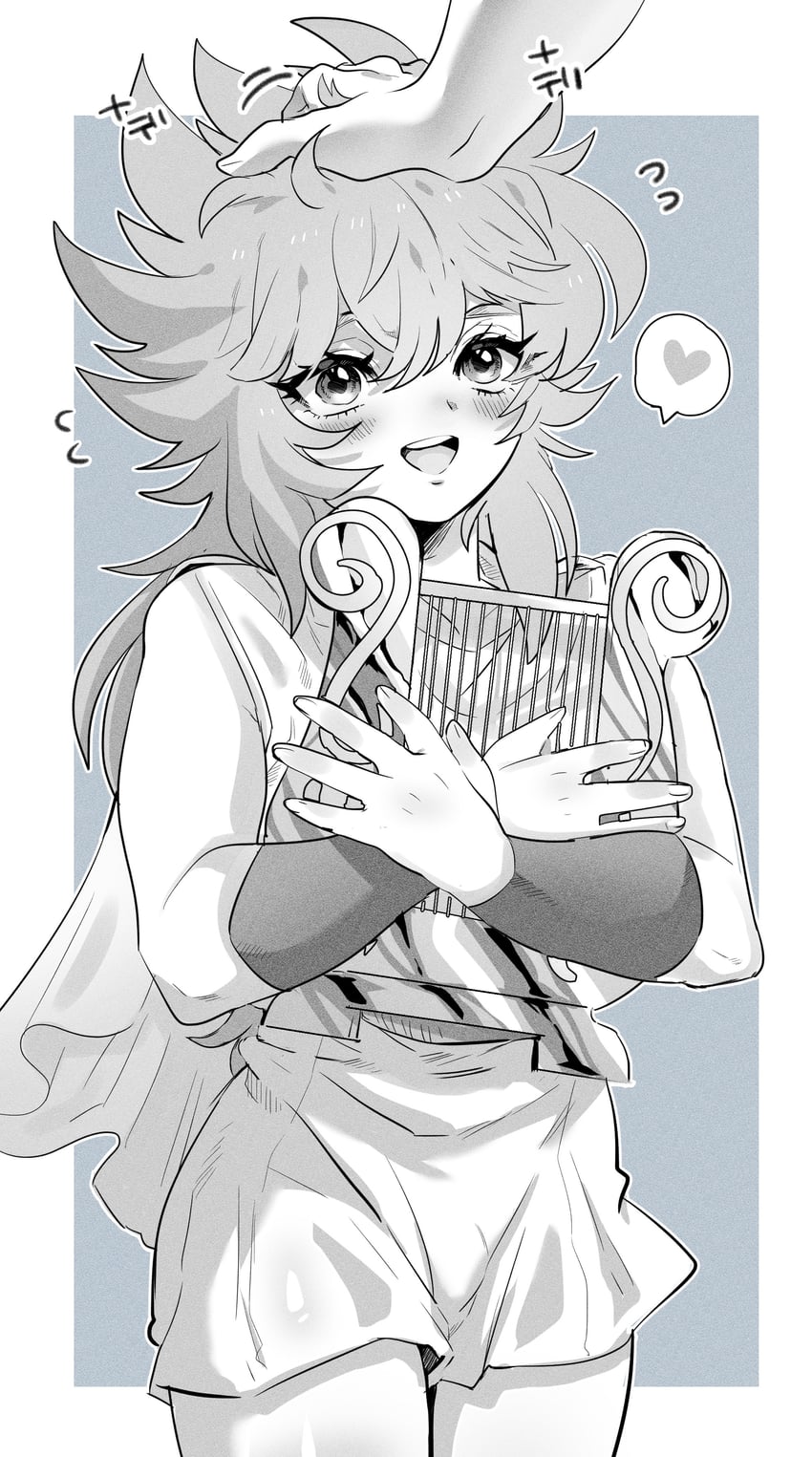 lyra orphee (saint seiya) drawn by gou_(gogo_xo)