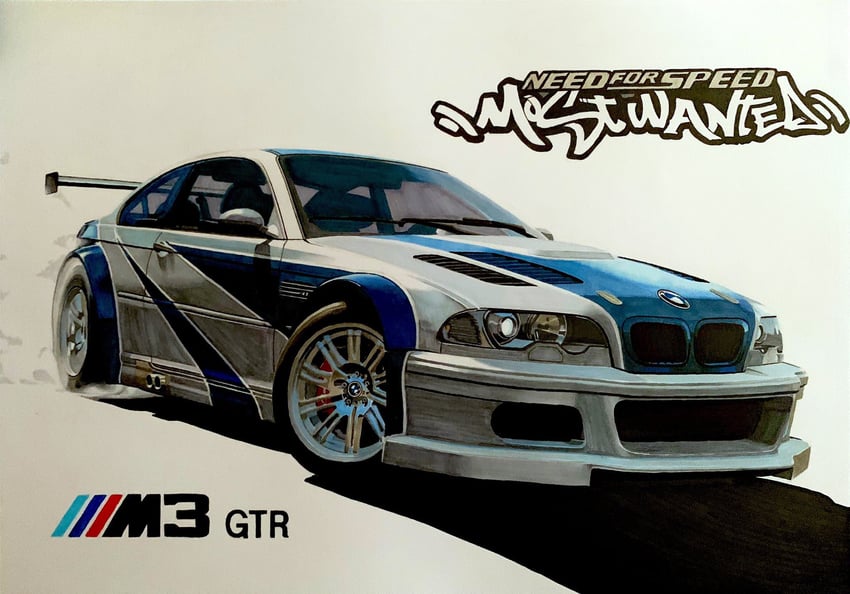 need for speed and 1 more drawn by sumakun