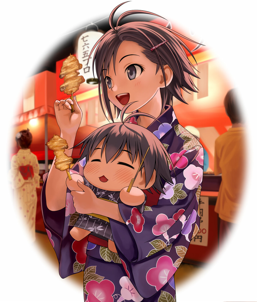 kikuchi makoto and makochii (idolmaster and 1 more) drawn by nekopuchi