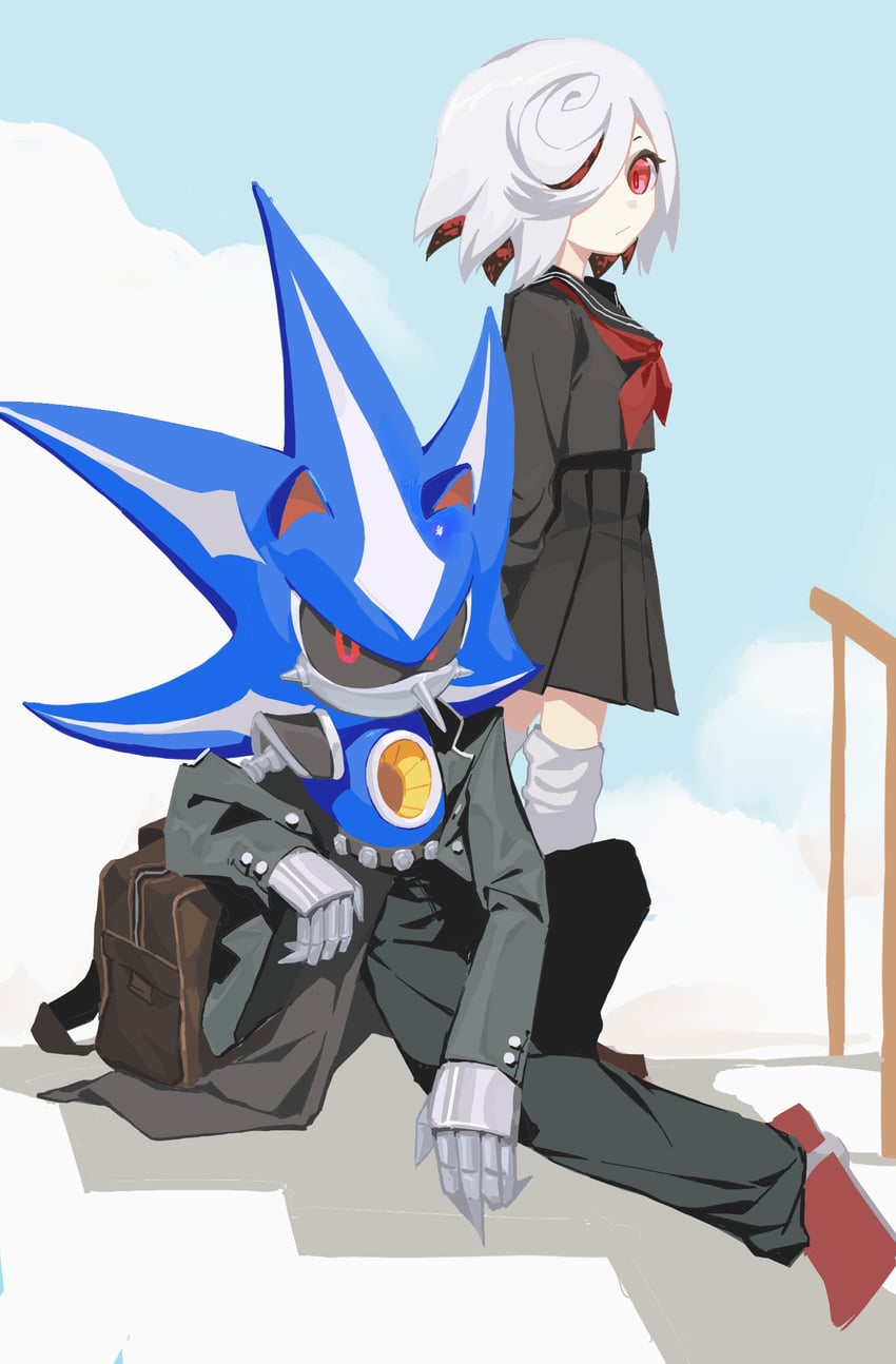 metal sonic, sage, and neo metal sonic (sonic) drawn by pling43708