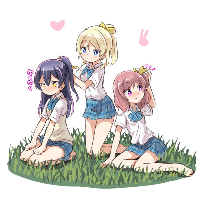 nishikino maki, sonoda umi, and ayase eli (love live! and 1 more) drawn by shipii_(jigglypuff)