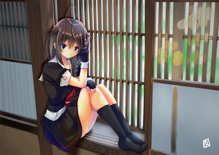shigure and shigure kai ni (kantai collection) drawn by kamiya_yuuji
