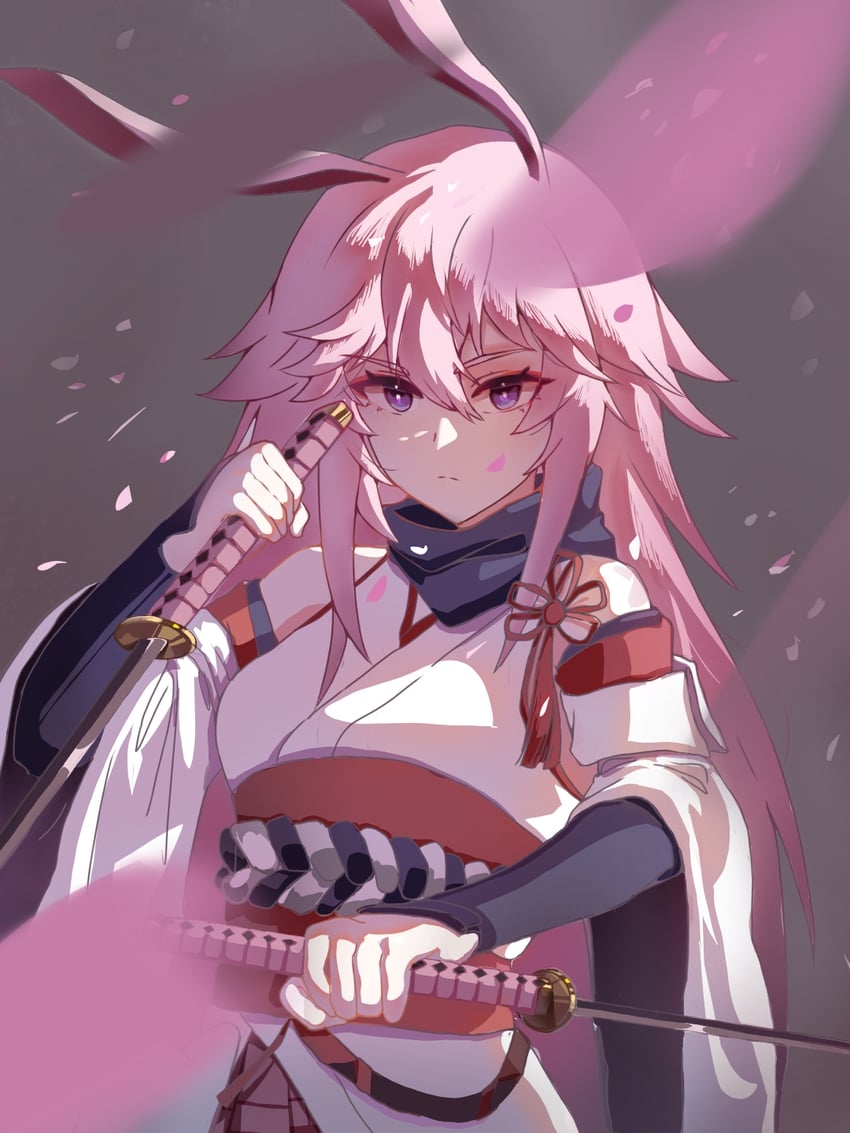 yae sakura (honkai and 1 more) drawn by qi94807751