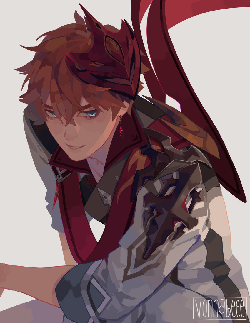 tartaglia (genshin impact) drawn by vonnabeee