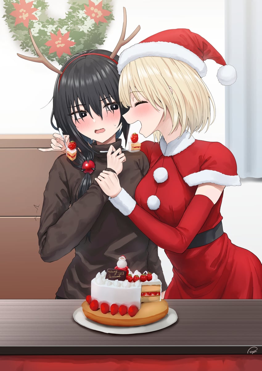 kamioka senri and ameno hitsuka (original) drawn by piripun