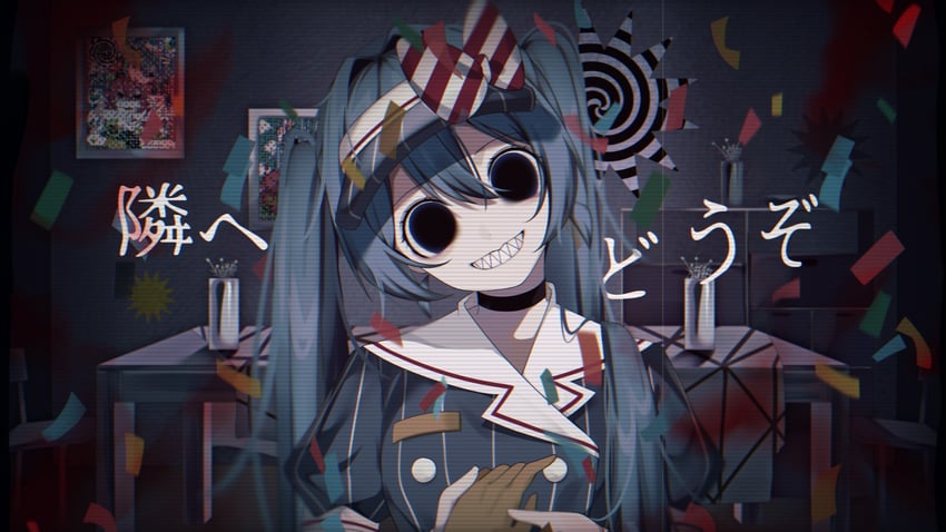 hatsune miku and kasane teto (vocaloid and 2 more) drawn by yuda_00x0