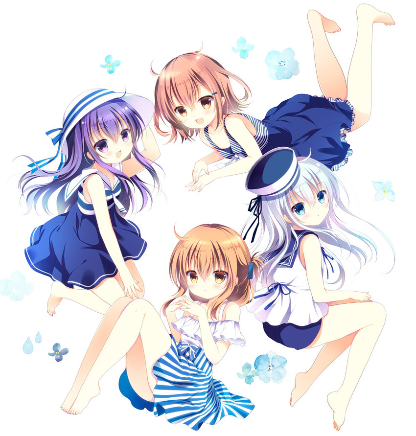 hibiki, inazuma, ikazuchi, and akatsuki (kantai collection) drawn by shirogane_hina