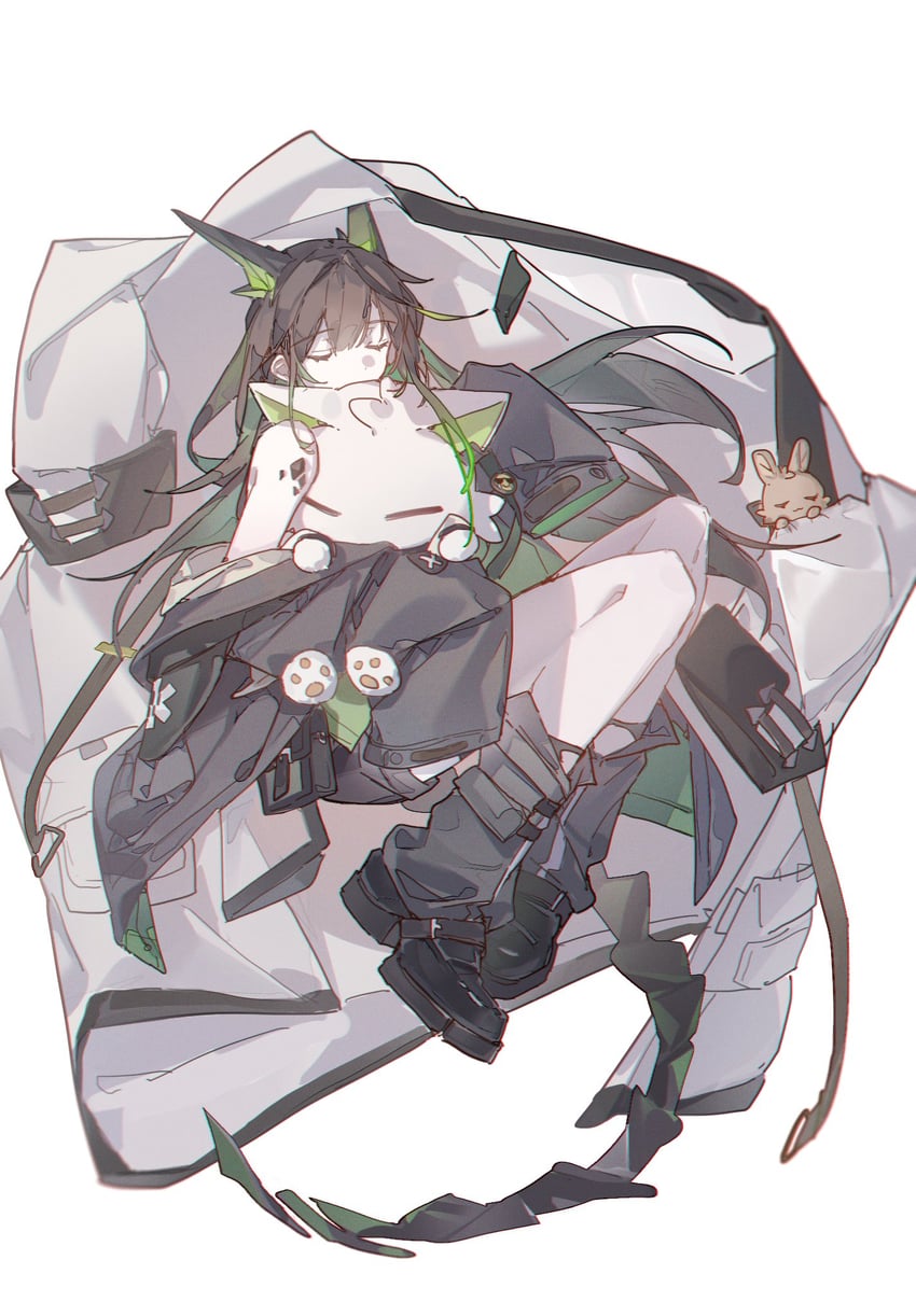 amiya, kal'tsit, and mon3tr (arknights) drawn by yuraku_(yealsiewa)