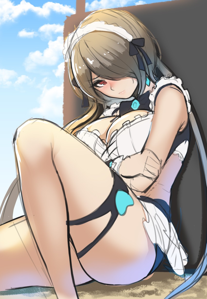 rita rossweisse (honkai and 1 more) drawn by mingakk