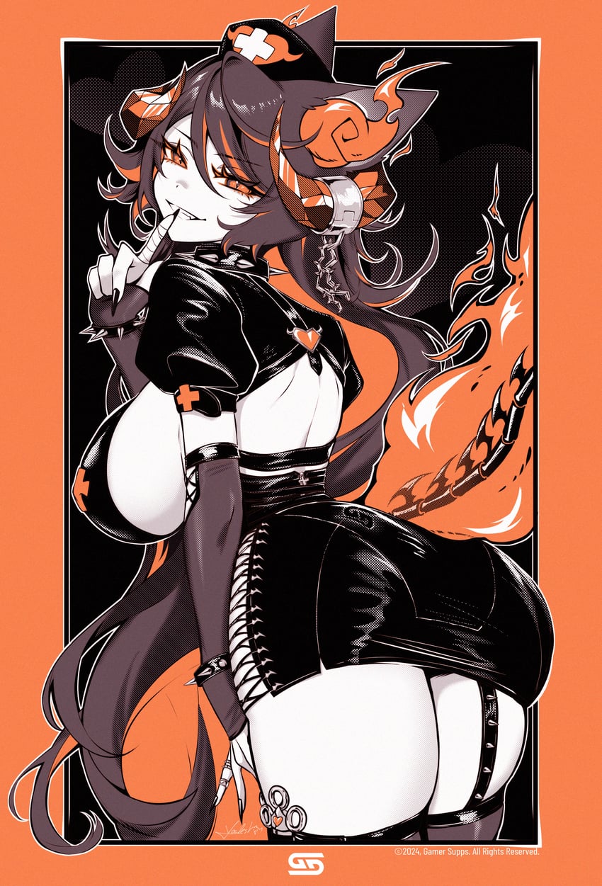 sinder (indie virtual youtuber and 1 more) drawn by yoclesh