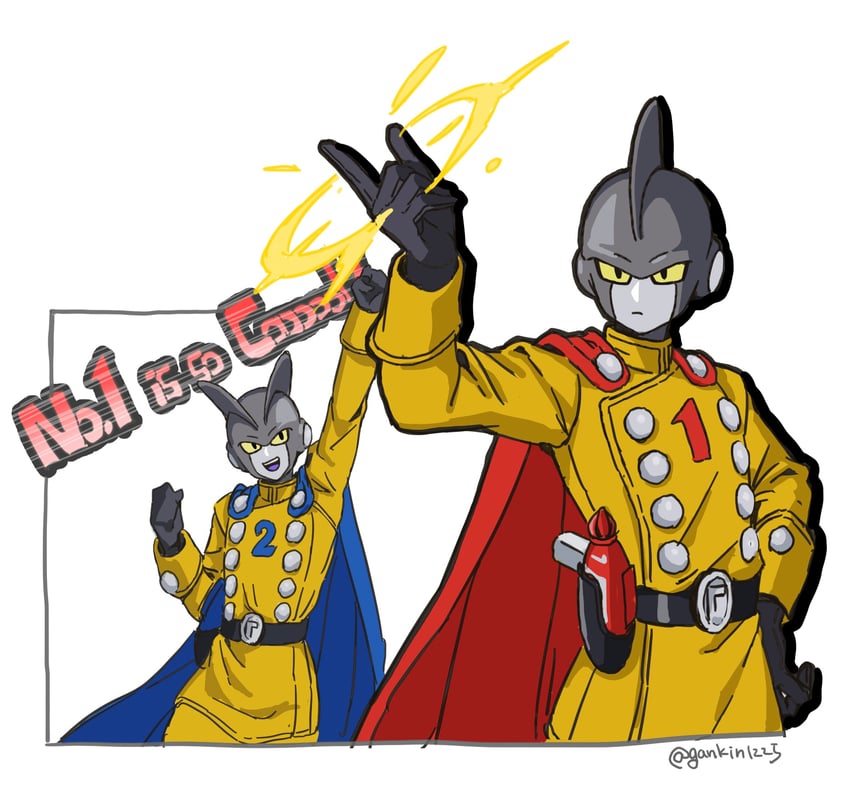 gamma 2 and gamma 1 (dragon ball and 2 more) drawn by mine1225