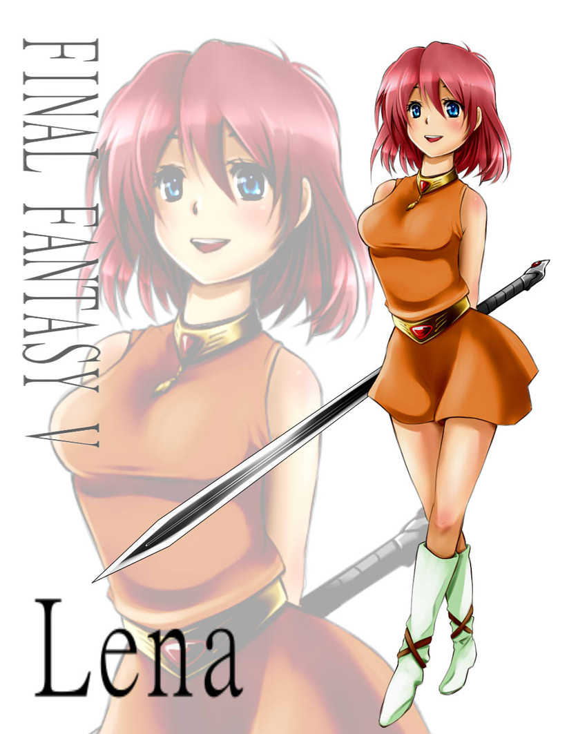 lenna charlotte tycoon (final fantasy and 1 more) drawn by i-la