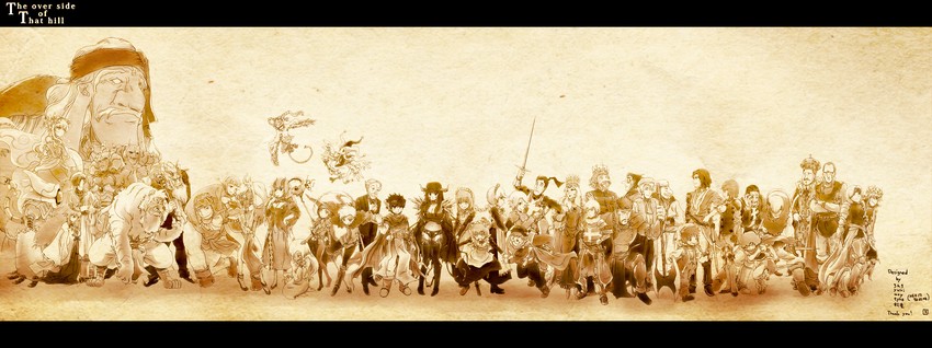maou, yuusha, onna kishi, maid-chou, maid ane, and 2 more (maoyuu maou yuusha) drawn by nanatsumu_launch