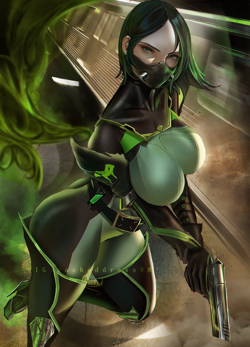 viper (valorant) drawn by rached