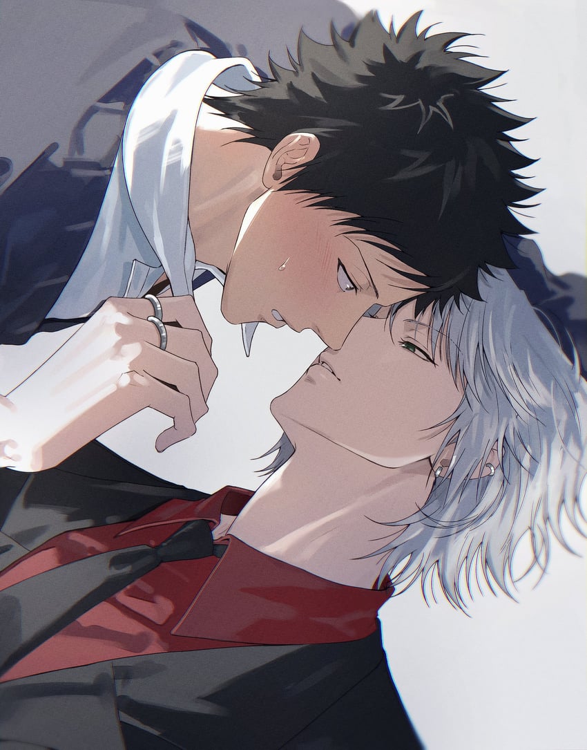 gokudera hayato and yamamoto takeshi (katekyo hitman reborn!) drawn by cheolsu_o