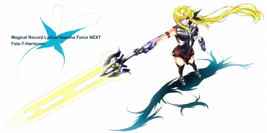 fate testarossa and bardiche (lyrical nanoha and 1 more) drawn by kisaragi_ivi17