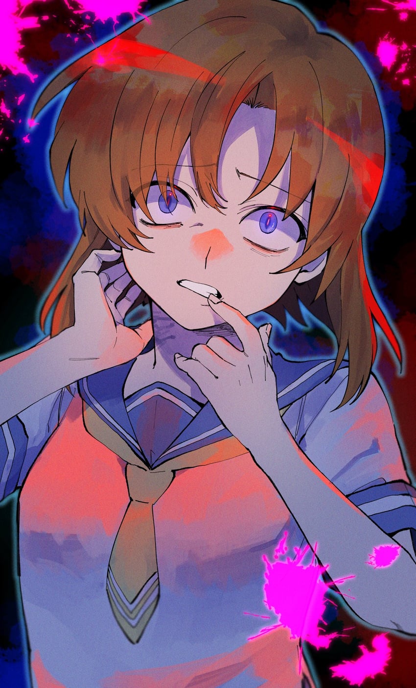 ryuuguu rena (higurashi no naku koro ni) drawn by nishino_(fetv8484)