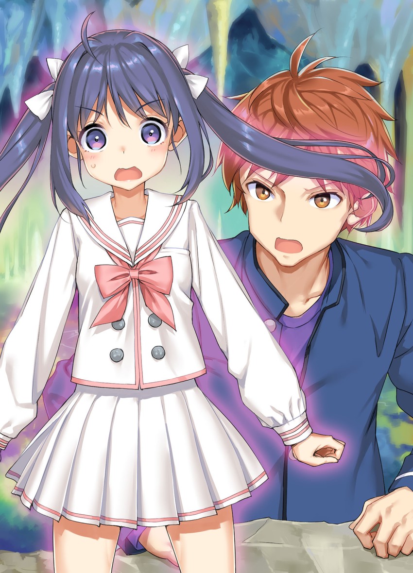 mainami sumaru and rendou renya (ga bunko and 1 more) drawn by takayaki