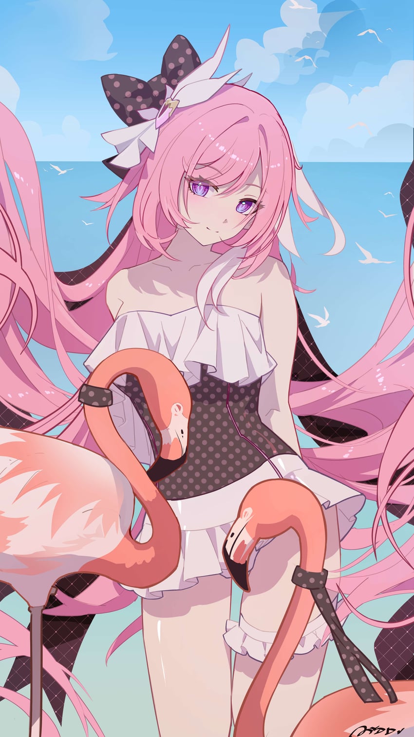 elysia (honkai and 1 more) drawn by ai_dongdong