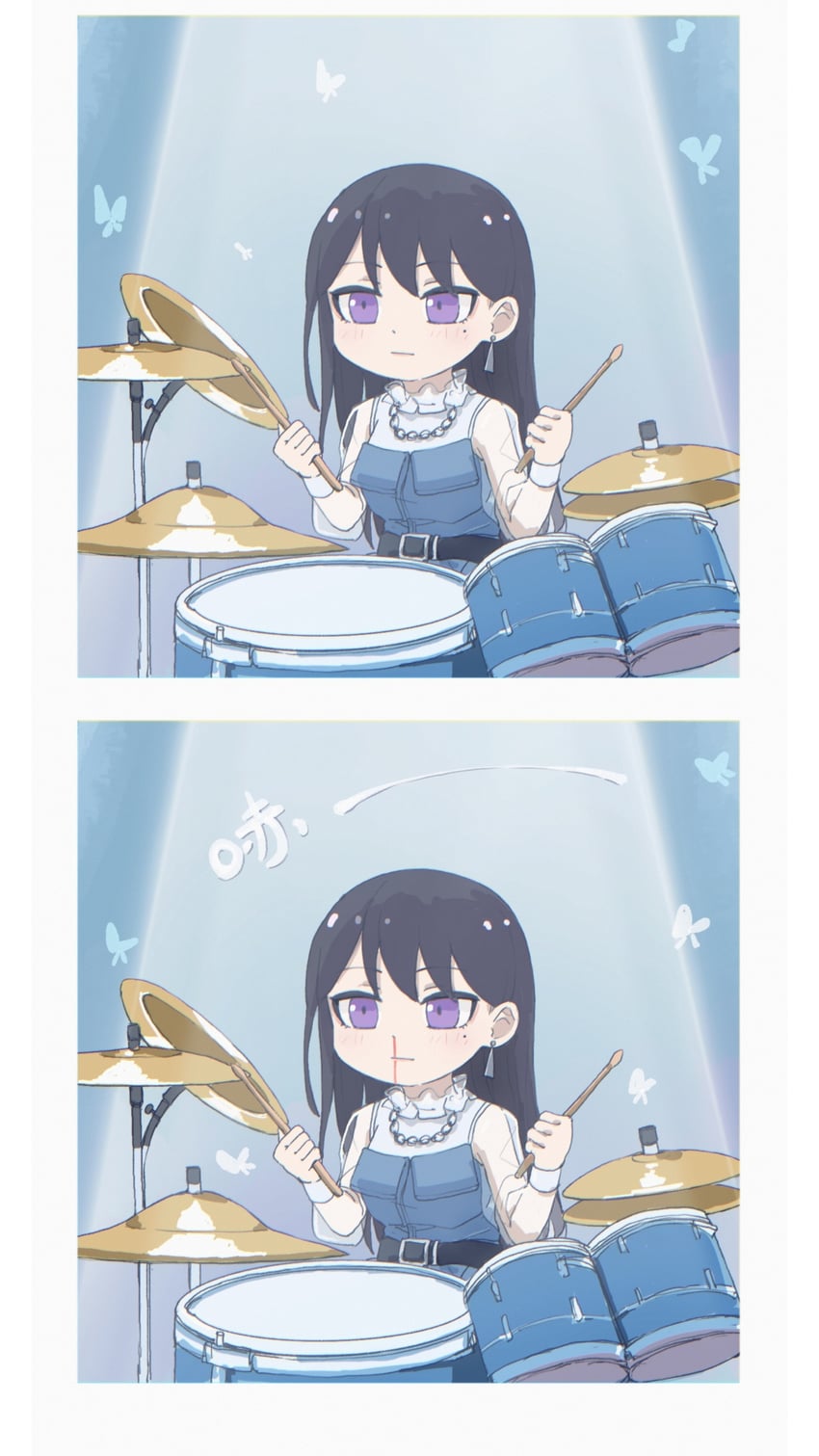 shiina taki (bang dream! and 1 more) drawn by brh