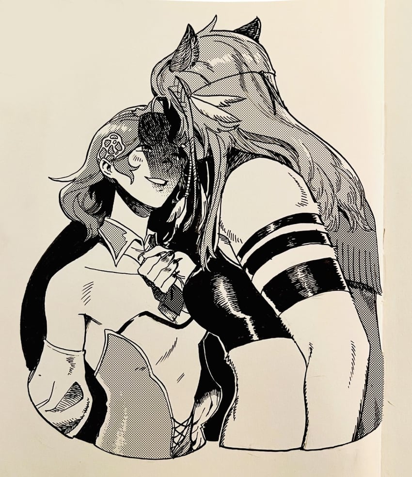 sphene and wuk lamat (final fantasy and 1 more) drawn by sabato_n