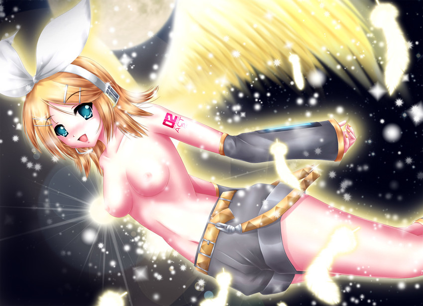 kagamine rin (vocaloid) drawn by nohoho_(kakikonchi)