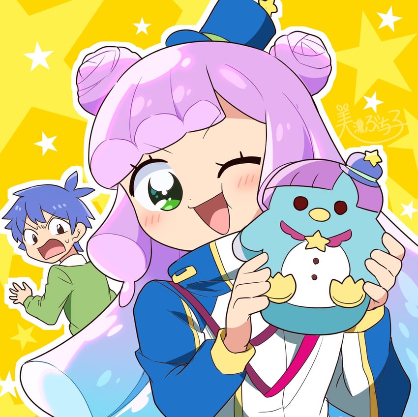puniru and kawaii kotarou (puniru wa kawaii slime) drawn by quriltai