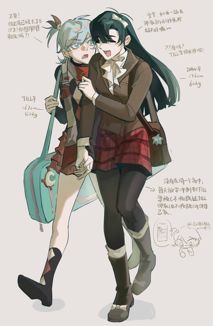 ivan and till (alien stage) drawn by eweisse