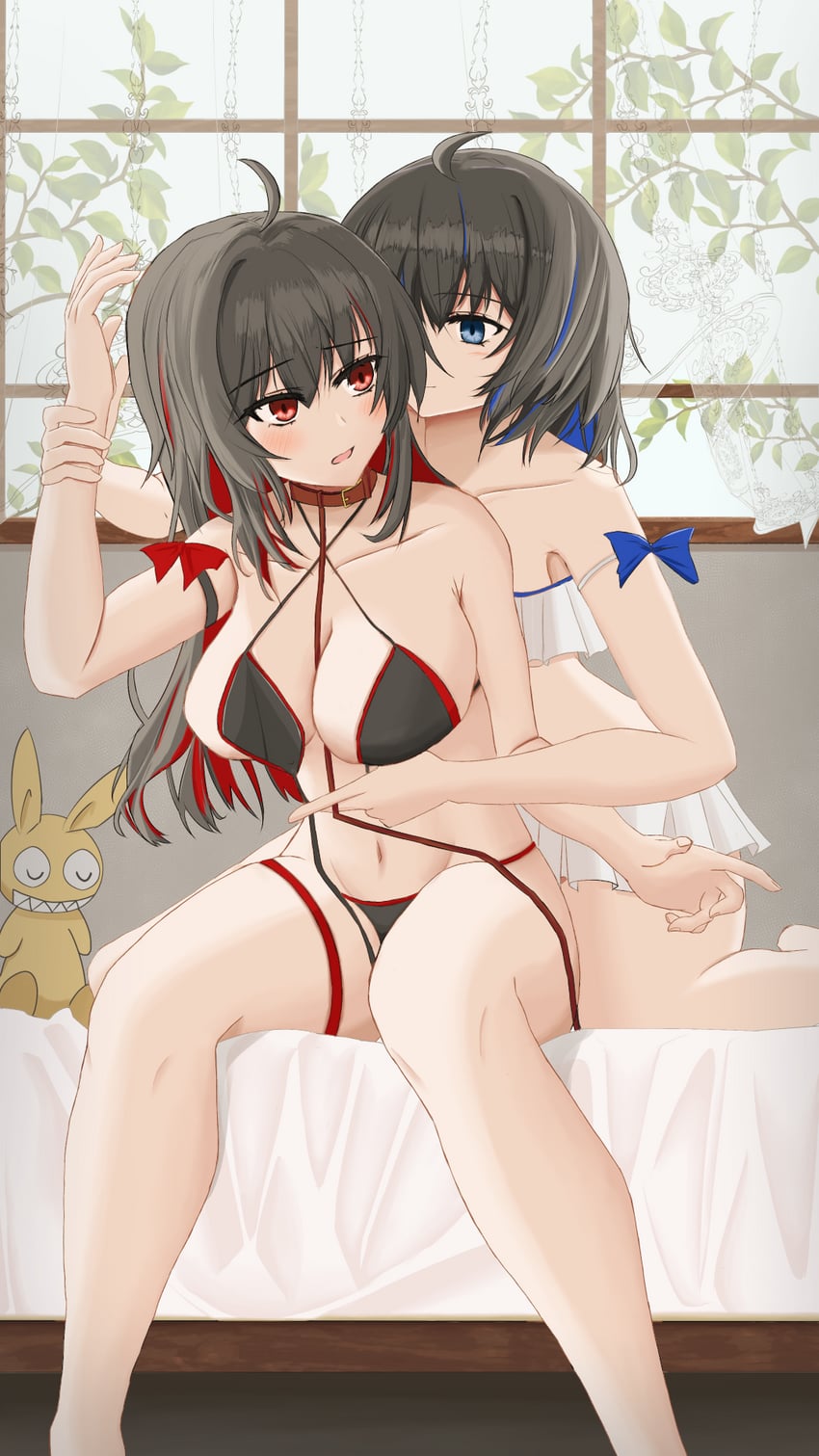 seele vollerei, homu, and seele (honkai and 1 more) drawn by stereolife_(extra-a)